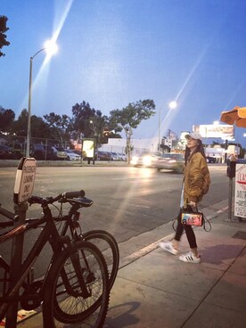 「FEAR OF GODのアイテム（ジャケット/アウター、ブラウン系）」を使った、Darastyleさん（レディース）の秋コーディネート