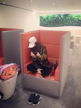 「PHIRE WIREのアイテム（帽子、ホワイト系）」を使った、Darastyleさん（レディース）の秋コーディネート