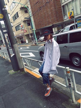 「adidas（アディダス）のアイテム（シューズ、グレー系）」を使った、Darastyleさん（レディース）の冬コーディネート