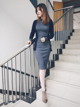 「PULL&BEAR（プルアンドベア）のアイテム（その他アウター）」を使った、蝌蚪不分裂さん（レディース・168cm）の秋コーディネート
