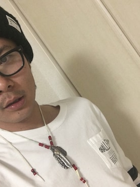「challenger」｜「アイテム（アクセサリー）」を使った、SHU-Zさん（メンズ・175cm）の秋コーディネート
