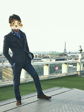 「デニスラ」｜たろたろさん（メンズ・166cm）の冬コーディネート