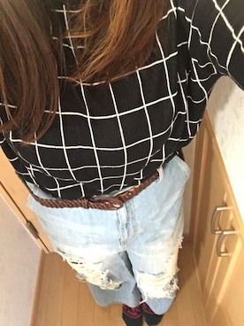 真名愛恵さん（レディース・162cm）の冬コーディネート