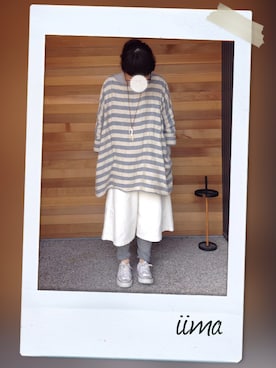 「grin（グリン）のアイテム（アクセサリー）」を使った、iimaさん（レディース・155cm）の春コーディネート