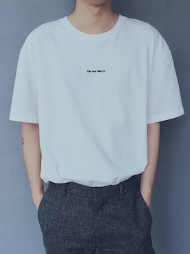 「H&M（エイチ・アンド・エム）のアイテム（スーツパンツ）」を使った、pupusweetyさん（メンズ・175cm）の夏コーディネート