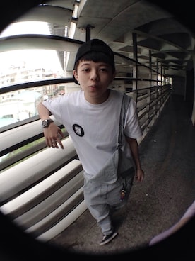 「REMIX（リミックス）のアイテム」を使った、Mody さん（キッズ・162cm）の春コーディネート