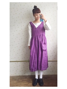 闲鱼@shixin1993さん（レディース・164cm）の秋コーディネート