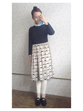 闲鱼@shixin1993さん（レディース・164cm）の秋コーディネート