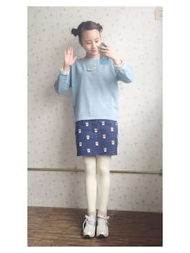 闲鱼@shixin1993さん（レディース・164cm）の冬コーディネート