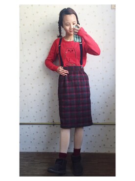 闲鱼@shixin1993さん（レディース・164cm）の冬コーディネート