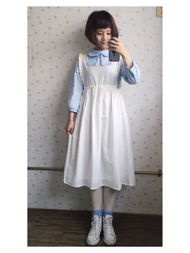 闲鱼@shixin1993さん（レディース・164cm）の春コーディネート