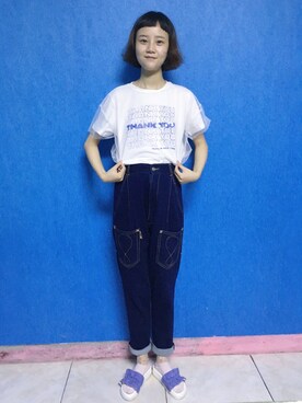 闲鱼@shixin1993さん（レディース・164cm）の夏コーディネート