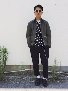 「soe（ソーイ）のアイテム（ジャケット/アウター）」を使った、borabora-nagoyaさん（メンズ・170cm）の春コーディネート