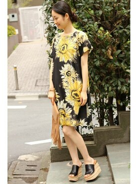 「FIGARO Paris（フィガロパリ）のアイテム」を使った、makiさん（レディース・164cm）の春コーディネート