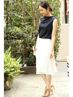 「FIGARO Paris（フィガロパリ）のアイテム」を使った、makiさん（レディース・164cm）の春コーディネート