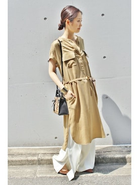 「FIGARO Paris（フィガロパリ）のアイテム」を使った、makiさん（レディース・164cm）の夏コーディネート