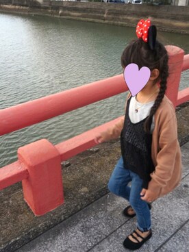 「アイテム（パンプス）」を使った、SumiReさん（キッズ・110cm）の秋コーディネート