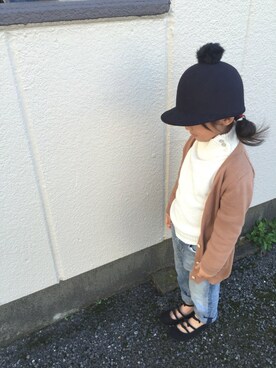 「アイテム（パンプス）」を使った、SumiReさん（キッズ・110cm）の秋コーディネート