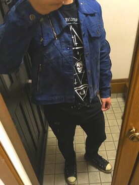 「KILL STAR（キルスター）のアイテム」を使った、Shotaさん（メンズ・163cm）の秋コーディネート