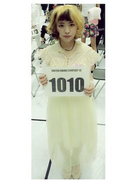 「金髪ショート」｜「アイテム（その他）」を使った、airi さん（レディース・146cm）の秋コーディネート