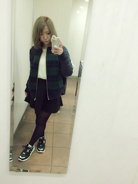 「髪染めた」｜airi さん（レディース・146cm）の冬コーディネート