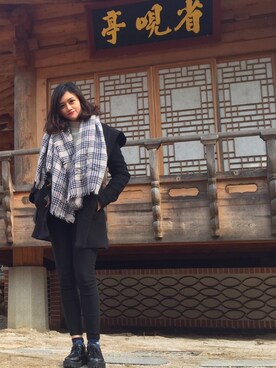 りりか凜凜花🌸さん（レディース・162cm）の冬コーディネート