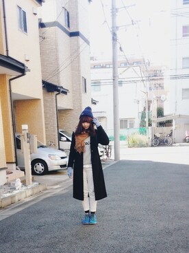 「Japan #ootd #streetshot #theblackfashion #ootdfromabove」｜chingさん（レディース・163cm）の春コーディネート