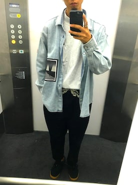 「C.E（シーイー）のアイテム」を使った、KEITAさん（メンズ・178cm）の秋コーディネート