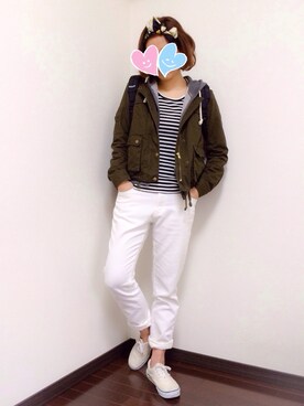 「総柄トップス」｜「アイテム（財布/小物）」を使った、mayu*さん（レディース・158cm）の春コーディネート