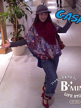 「ドルマンカットソー」｜1000birdさん（レディース・156cm）の春コーディネート