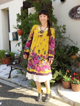 「axes femme（アクシーズファム）のアイテム（ブーティ）」を使った、1000birdさん（レディース・156cm）の秋コーディネート