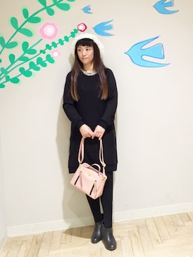「axes femme（アクシーズファム）のアイテム（ブーティ）」を使った、1000birdさん（レディース・156cm）の春コーディネート