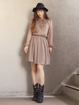 「おめかしコーデ」｜1000birdさん（レディース・156cm）の春コーディネート