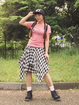 「ESTACOT（エスタコット）のアイテム」を使った、1000birdさん（レディース・156cm）の春コーディネート