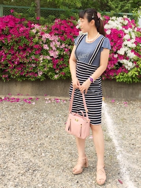 「OOPS（ウップス）のアイテム（トップス）」を使った、1000birdさん（レディース・156cm）の春コーディネート