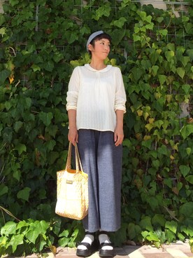 「CLOUDNINE（クラウドナイン）のアイテム（パンツ）」を使った、1000birdさん（レディース・156cm）の秋コーディネート