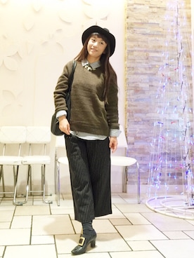 「NETSTAR（ネットスター）のアイテム（パンツ）」を使った、1000birdさん（レディース・155cm）の秋コーディネート