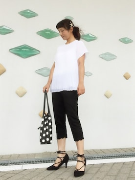 「ヒトデバレッタ」｜1000birdさん（レディース・156cm）の夏コーディネート