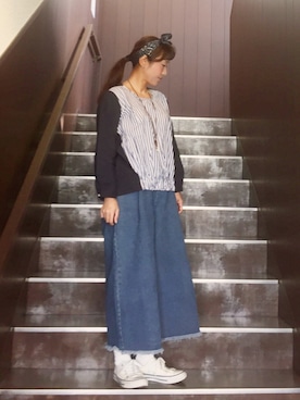 「ELLIFE（エリフェ）のアイテム」を使った、1000birdさん（レディース・156cm）の秋コーディネート