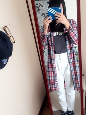 「ネイル」｜「アイテム（その他アウター）」を使った、玲央奈さん（レディース・159cm）の夏コーディネート