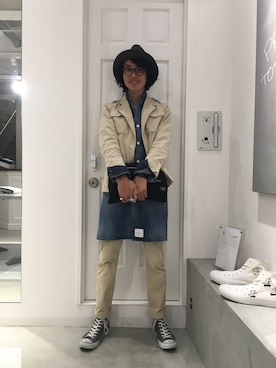 「M（エム）のアイテム（ジャケット/アウター）」を使った、ryotakimuraさん（メンズ・175cm）の秋コーディネート