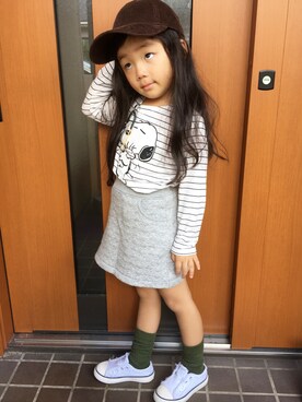 mahさん（キッズ・90cm）の秋コーディネート