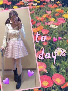 「ファンシー」｜「アイテム（その他）」を使った、つぐみるく❤︎さん（レディース・152cm）の春コーディネート