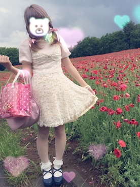 「ファンシー」｜「アイテム（その他）」を使った、つぐみるく❤︎さん（レディース・152cm）の春コーディネート