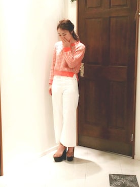 「TOPSHOP（トップショップ）のアイテム」を使った、Shimizu Nagisaさん（レディース・158cm）の春コーディネート