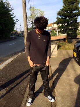 「SABLE CLUTCH（セーブルクラッチ）のアイテム（パンツ）」を使った、kakeruさん（メンズ・174cm）の春コーディネート