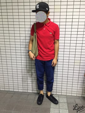 「POINTER BRAND（ポインターブランド）のアイテム（パンツ）」を使った、あだばなさん（メンズ・165cm）の夏コーディネート