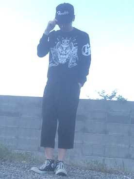 「クロップドパンツ」｜MICHYさん（メンズ・178cm）の春コーディネート