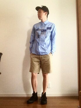 「PIGALLE(ピガール)のアイテム(帽子)」を使った、MICHYさん(メンズ・178cm)の春コーディネート