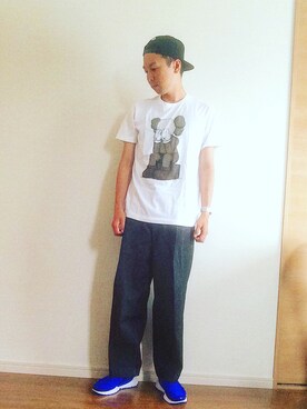 「PIGALLE(ピガール)のアイテム(帽子)」を使った、MICHYさん(メンズ・178cm)の夏コーディネート